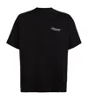 Represent Black Crewneck T-shirt With With Front And Back Owners Club Print In Cotton Man In Black