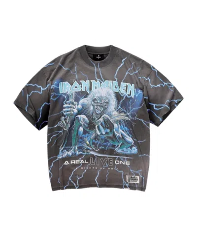 Represent X Iron Maiden A Real Live One T-shirt In Brown