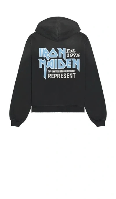 Represent X Iron Maiden Anniversary Hoodie In Animal Print