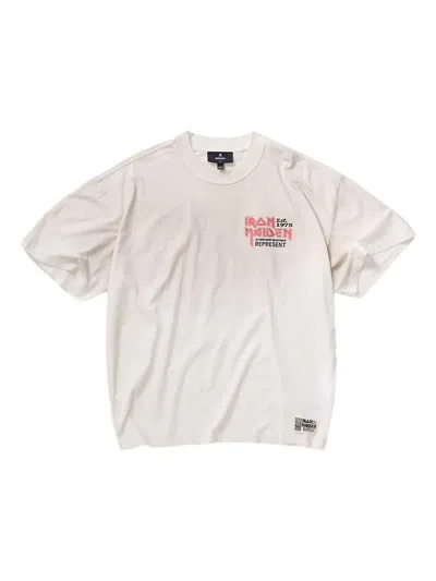 Represent X Iron Maiden Anniversary Short-sleeve T-shirt In White