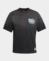 Represent Mens Stained Black Relaxed-fit Graphic-print Cotton T-shirt Xxl In Black