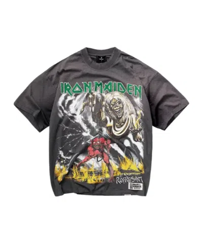 Represent X Iron Maiden Number Of Beast T-shirt In Gray