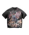 Represent X Iron Maiden Steed - Cotton Crew-neck T-shirt In Gray