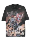 Represent X Iron Maiden Steed - Cotton Crew-neck T-shirt In Gray