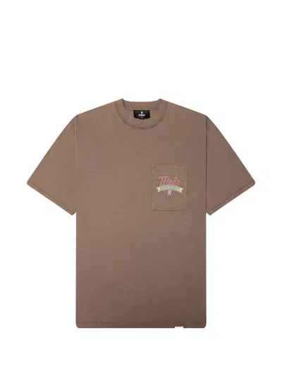 Represent X Mel's Diner Pocket Graphic T-shirt In Brown
