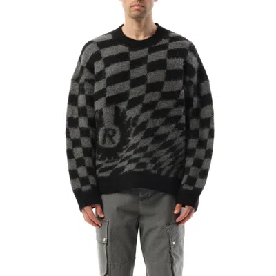 REPRESENT X MEN'S BELSTAFF CHECKERBOARD KNIT SWEATER