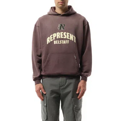 Represent X Men's Belstaff Flame Phoenix Hoodie In Plum
