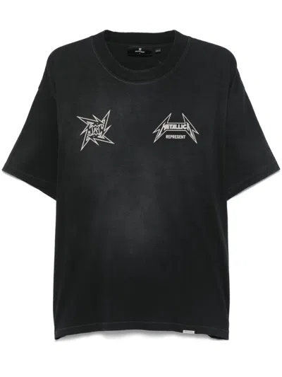 Represent X Metallica 40 Year Anniversary T-shirt In Black