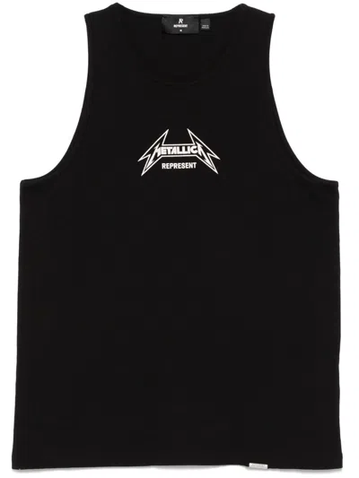 Represent X Metallica 40 Year Anniversary Tank Top In Black