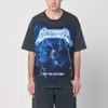 Represent Ride The Lightning X Metallica Gray T-shirt With Front And Back Print In Cotton Blend Man In Grey