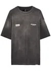 Represent X Oasis Owners Club Cotton T-shirt In Black