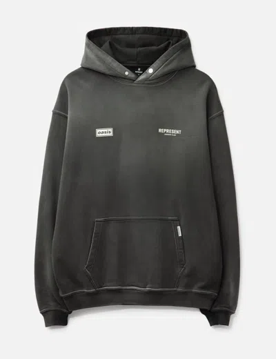 Represent X Oasis Owners Club Hoodie In Gray