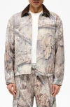 Represent Mens Tree-graphic Print Camouflage Cotton Trucker Jacket In Camo