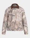 Represent Mens Tree-graphic Print Camouflage Cotton Trucker Jacket In Multi