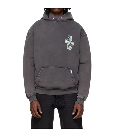 Represent X The Viper Room Collaboration Dice Long-sleeved Hoodie In Gray