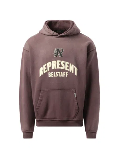 Represent X Belstaff Flame Phoenix Hoodie In Plum