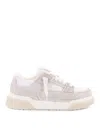 Represent Mesh And Suede Low-top Sneakers With Perforated Design