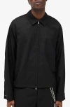Represent Zip-up Overshirt In Black