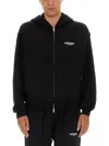 Represent Zipper Hoodie In Black