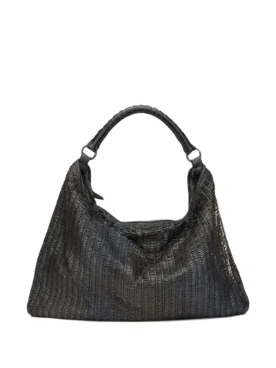 Reptile's House Atena Embossed-design Tote Bag In Black