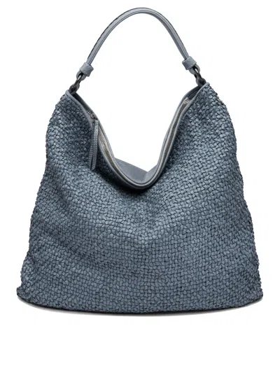 Reptile's House Reptiles House Blue Calf Leather Shoulder Bag