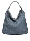 Reptile's House Reptiles House Blue Calf Leather Shoulder Bag