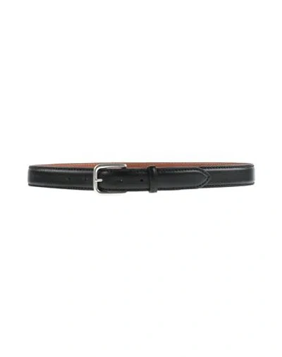 Reptile's House By Giancarlo Nevola Man Belt Black Size 38 Leather