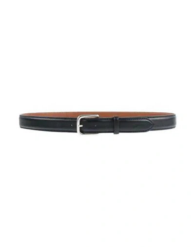 Reptile's House By Giancarlo Nevola Man Belt Midnight Blue Size 42 Leather
