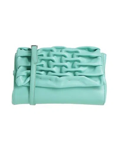 Reptile's House By Giancarlo Nevola Woman Cross-body Bag Turquoise Size - Leather In Blue
