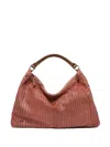 Reptile's House Large Atena Leather Shoulder Bag In Brown