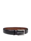 Reptile's House Leather Belt In Black