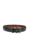Reptile's House Leather Belt In Black