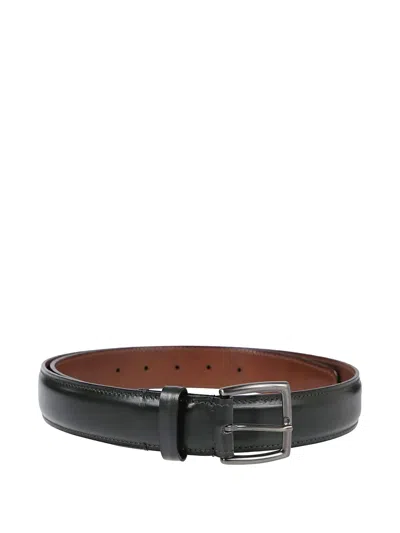 Reptile's House Leather Belt In Black