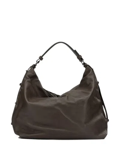 Reptile's House Leather Tote Bag In Brown