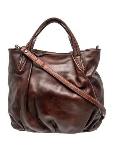 Pre-owned Reptile's House Leather Tote In Brown