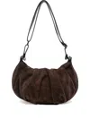 Reptile's House Pleated Shoulder Bag In Brown