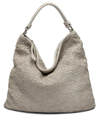 Reptile's House Shoulder Bags In Beige