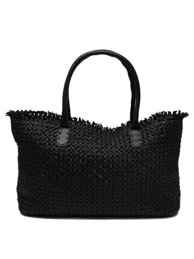Reptile's House Shoulder Bags In Black