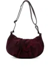 Reptile's House Ruched Shoulder Bag In Red