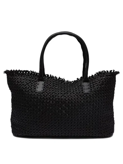 Reptile's House Shoulder Bags Black