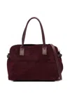 Reptile's House Suede Shoulder Bag In Red