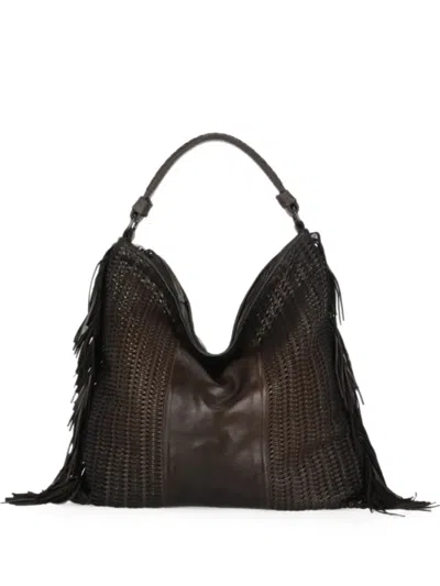 Reptile's House Vasia Braided Fringe-detail Tote Bag In Brown