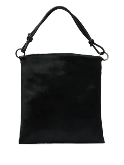 Reptile's House Zip Shoulder Bag In Black