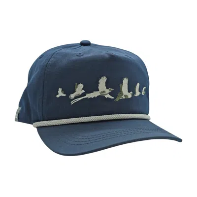 Repyourwater Adult   Upland Game Unstructured 5 Panel Snapback Hat In Blue