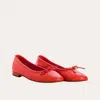 Reqins Women's Carmen Cuir Sandal In Rouge In Multi