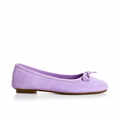 Reqins Women's Carmen Peau Ballet Flat In Lavender In Purple