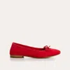 Reqins Women's Carmen Peau Flats In Rogue In Red