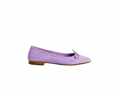 Reqins Women's Carmen Suede Flats In Lavender In Purple