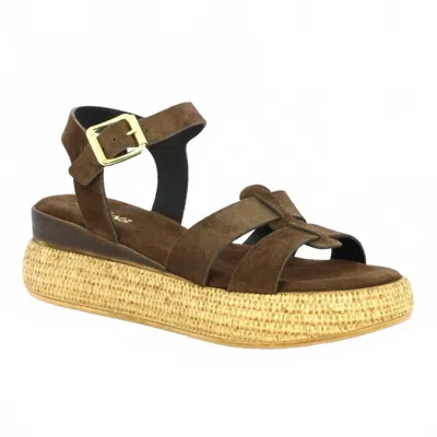 Reqins Women's Yseult Suede Sandals In Brown In Multi