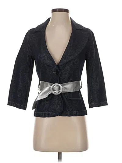 Pre-owned Requirements Blazer Jacket In Blue